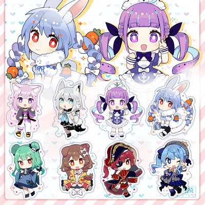 Móc khóa IN HÌNH Hololive xinh xắn anime chibi game xinh xắn quà tặng độc đáo mẫu 1