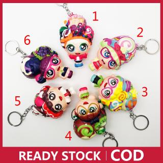COD Squishy Fruits Dessert Girls Design Key Chain Size 8cm Slow Rising for Anti Stress