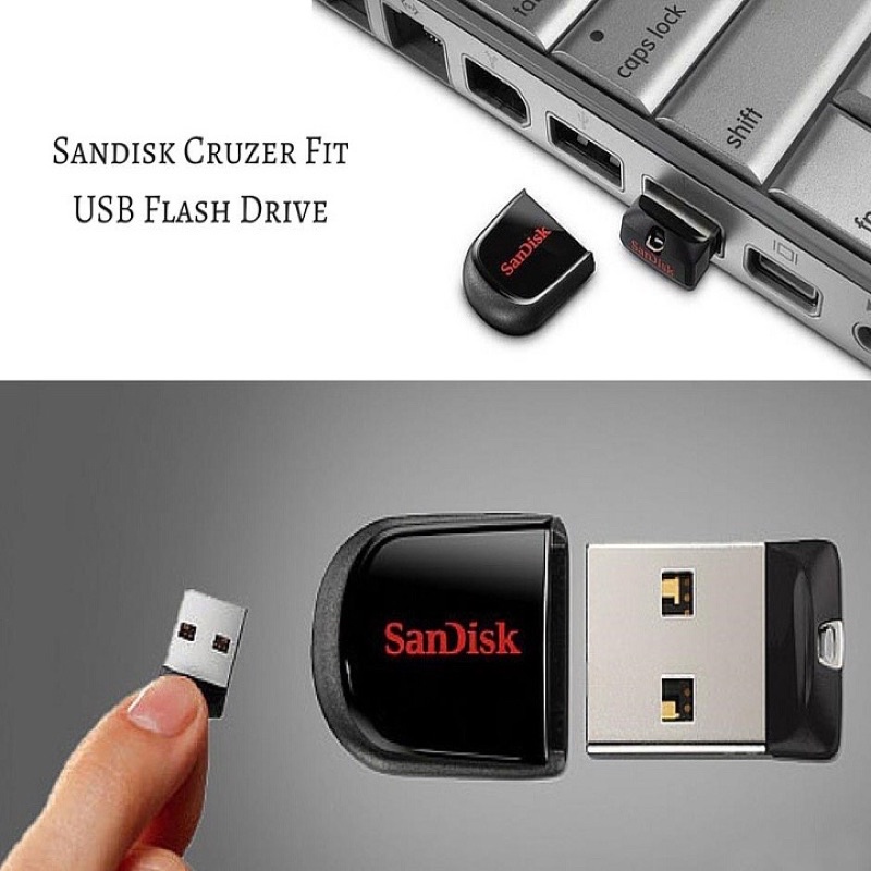 USB Mini Siêu Nhỏ Gọn Sandisk Cruzer Fit 32GB USB 2.0 mini siêu nhỏ