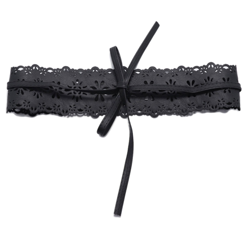 Thắt Lưng Corset Bằng Da Thiết Kế Đục Lỗ Thời Trang Cho Nữ