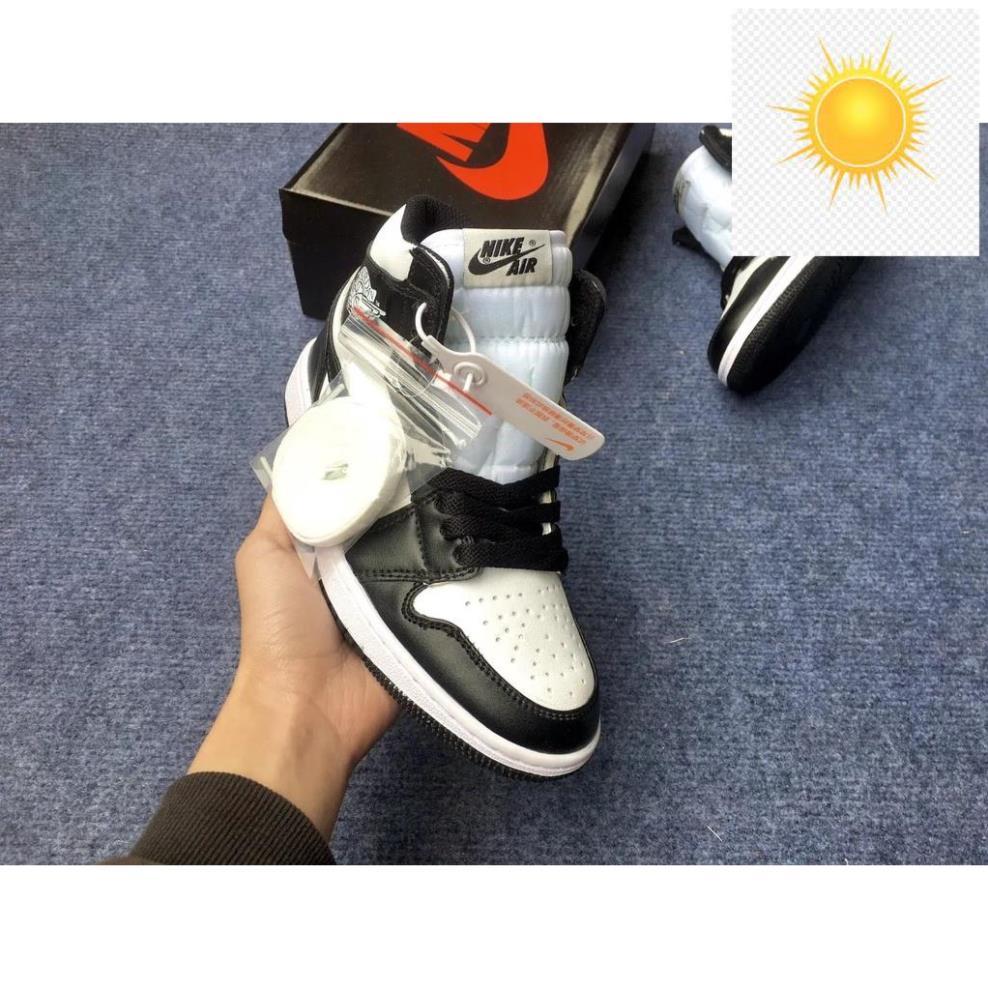 ✍️🤳 Giày Thể Thao Cổ Cao Nam Nữ Jordan 1 Panda Thời Trang Giày Cao Cổ Ulzzang Nike JD1 Đen Trắng Full Box Bill G04 ✍️🤳