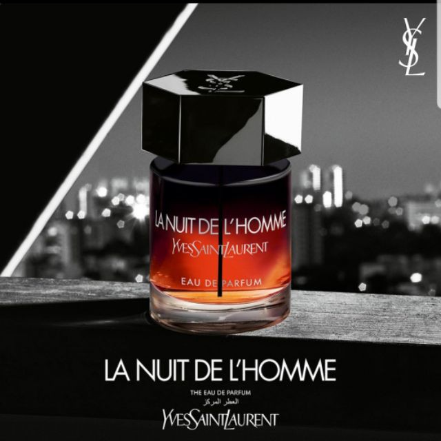 Nước Hoa Nam YSL L.anuit De L'Homme EDT 100ml - Hương Thơm Thanh Mát, Lôi Cuốn