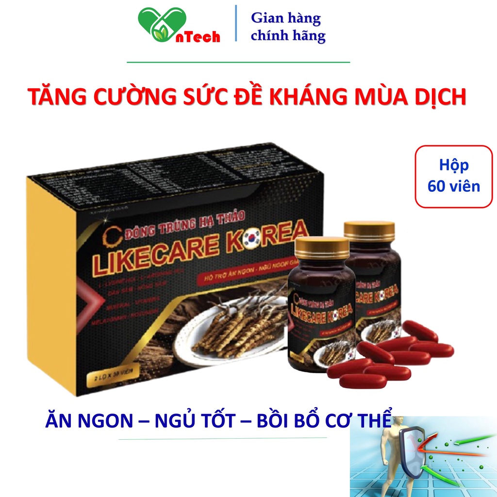 Đông trùng hạ thảo Everyday health LIKECARE KOREA ăn ngon ngủ tốt hỗ trợ