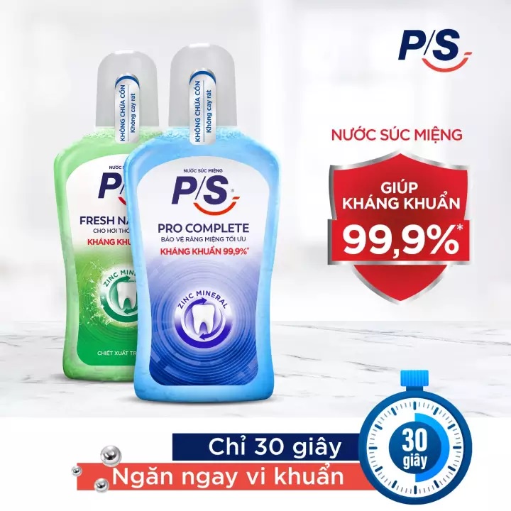 Nước Súc Miệng Fresh Naturals Cho Hơi Thở Thơm Mát Chai 300ml