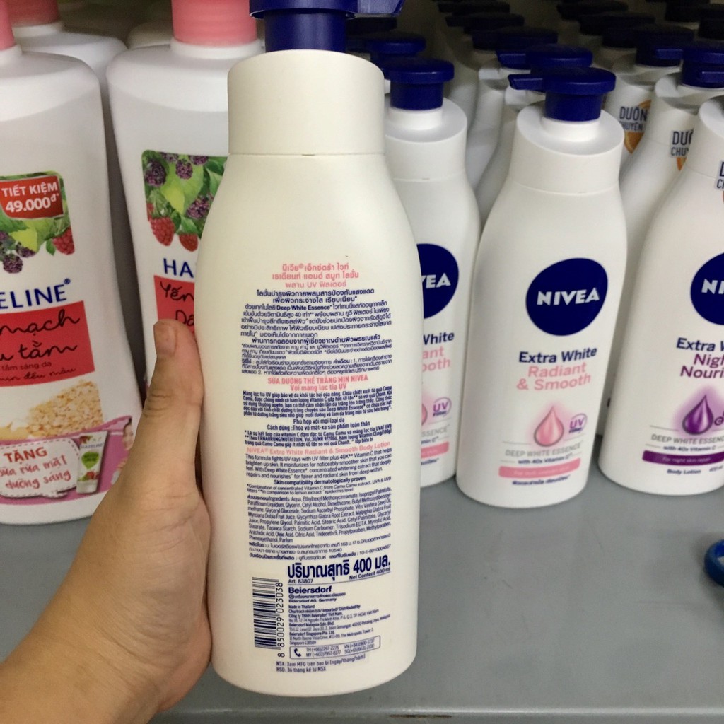 Sữa dưỡng thể dưỡng da trắng mịn Nivea (400ml - Ban ngày)