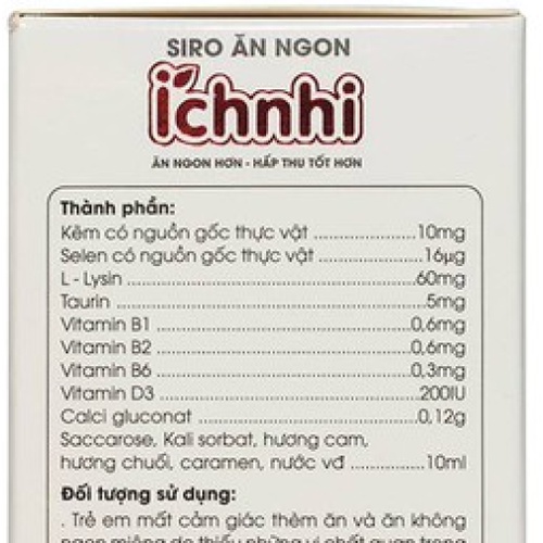 (Chính hãng) Siro ăn ngon ích nhi giúp bé tăng cân, tiêu hóa tốt, tăng đề kháng, hết bón chai 100ml,hộp 20 ống, date xa