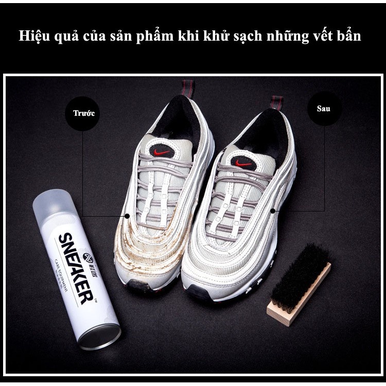 [Mã SKAMFSW175 giảm 10K đơn 50K] Chai xịt vệ sinh giày Sneaker - Bọt giặt khô giày