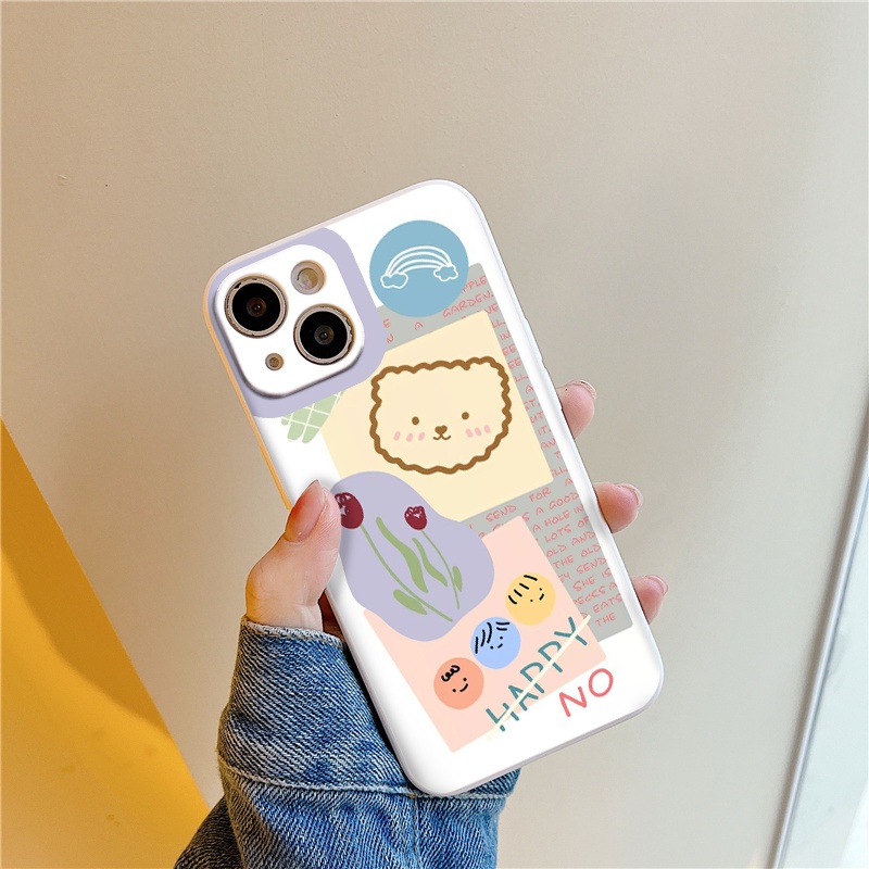 Ốp lưng iphone Happy No họa tiết mới mẻ bắt mắt cho iphone7 Plus/8Plus/XR/XS Max/11/X/12/12 Pro Max/pro/13 promax