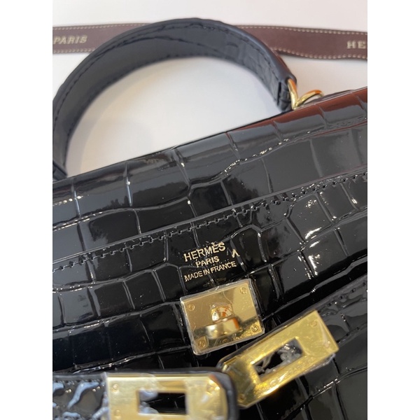 Túi xách nữ HM Kelly da bóng vân cá sấu