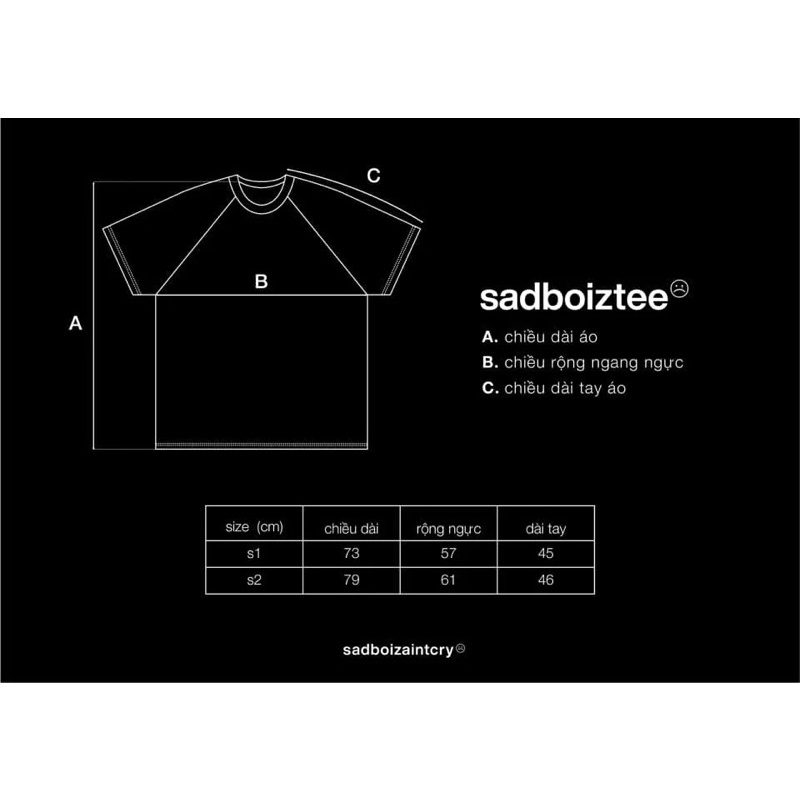 Áo thun SADBOIZ LOWKEY black/white SADBOIZAINTCRY