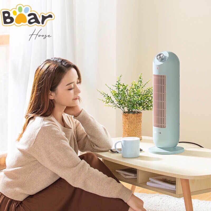 Quạt sưởi đứng Bear, máy sưởi đứng, tiết kiệm điện năng, có thể xoay 90 độ, Hàng chính hãng BH 12 tháng