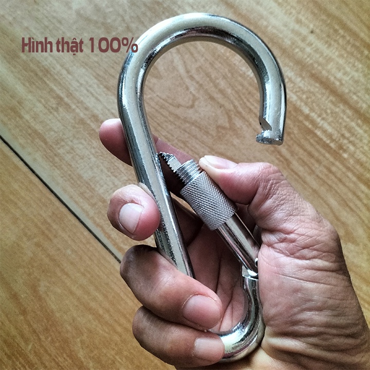 Móc leo núi hình hồ lô chịu lực tốt size lớn 16cm