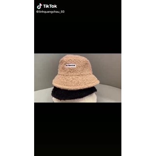 Mũ lông cừu bucket retro phong cách hàn quốc mũ lông cừu nữ mềm giữ ấm thu đông ulzzang