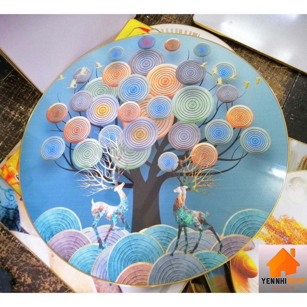 Tranh treo tường ngang 30cm treo phòng, decor phòng siêu xinh