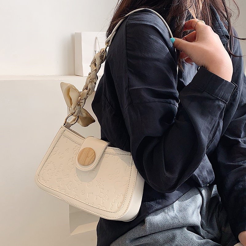 HÀNG LOẠI ĐẸP - Túi trắng khuy gỗ siêu xinh♥️