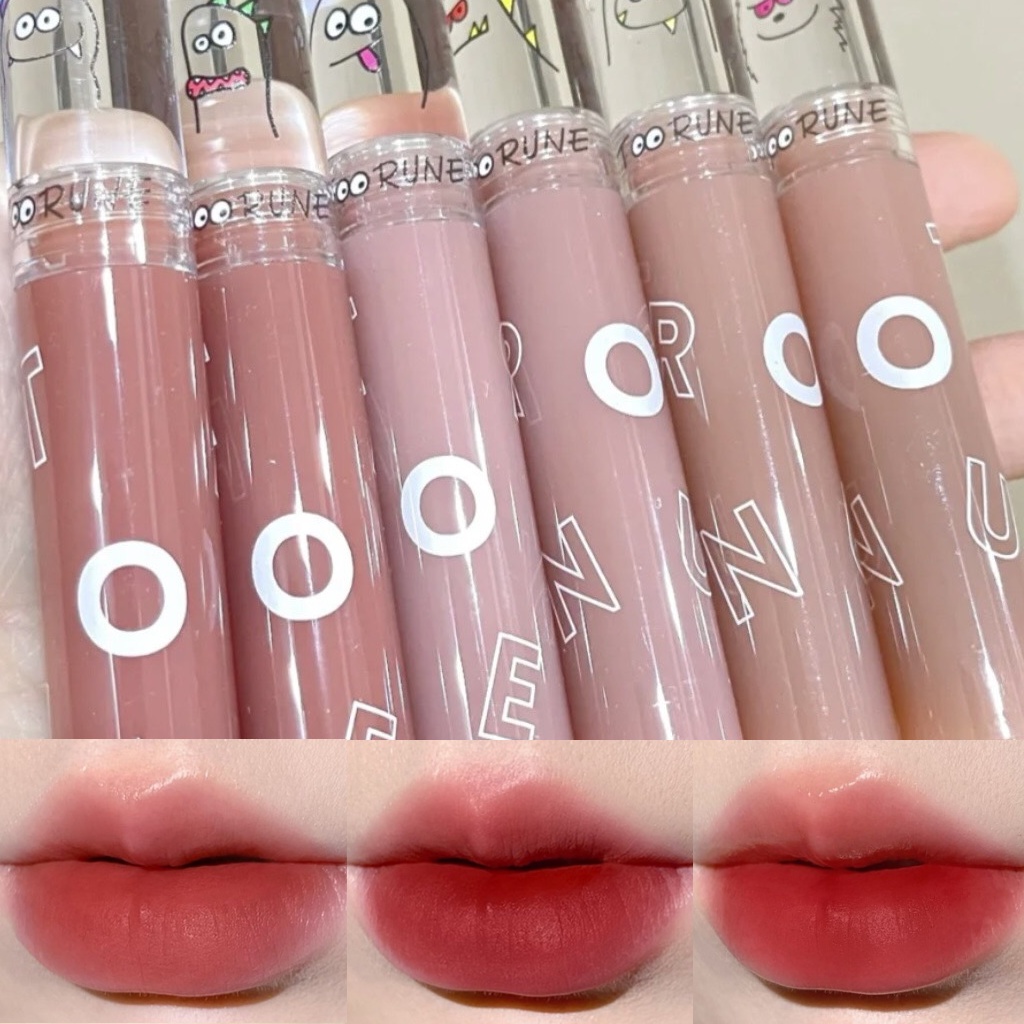 Son kem TOORUNE Vegetable Head New Bright Hydro Foggy Lip Glaze mềm mướt căng mọng TRUN04