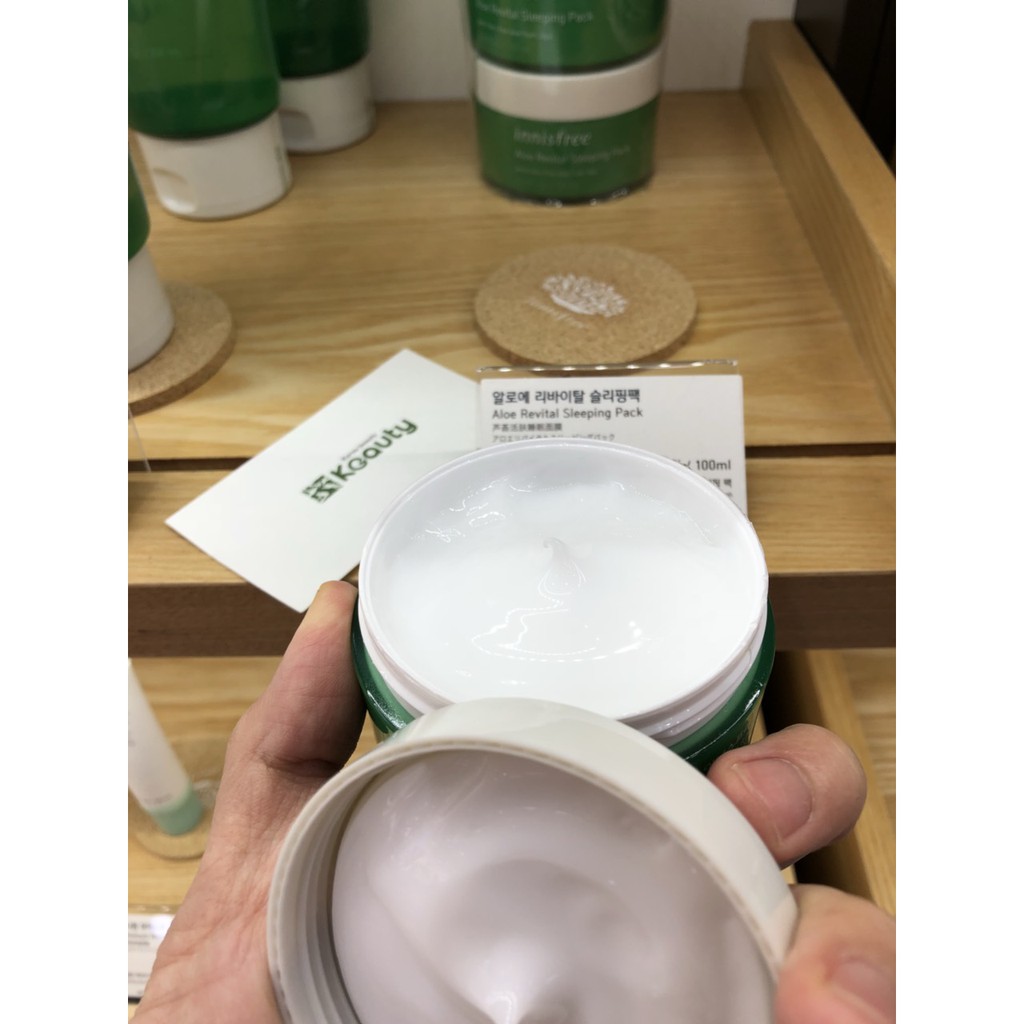 Mặt nạ ngủ dưỡng da nha đam Innisfree Aloe Revital Sleeping Pack