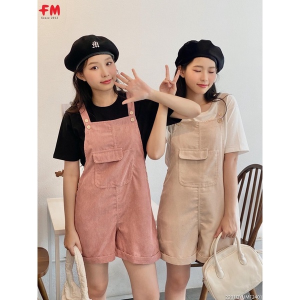 SET QUẦN SHORT YẾM NHUNG TĂM TÚI LỆCH KÈM ÁO THUN SIÊU DỄ THƯƠNG