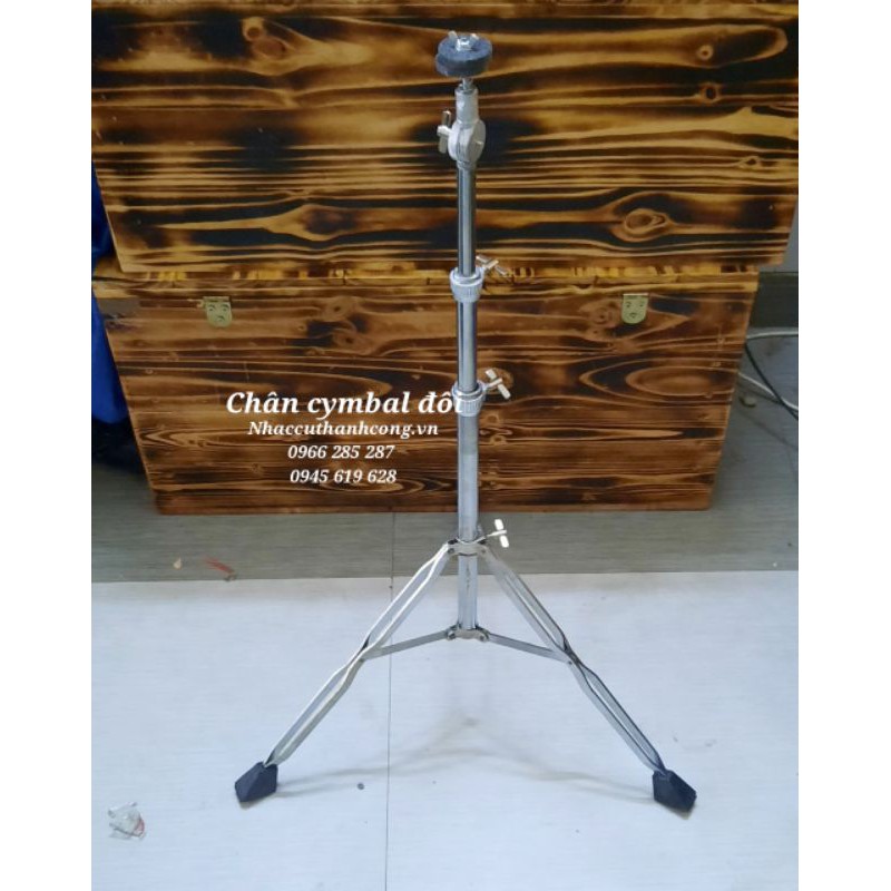 Giá đỡ cymbal cộc đôi, chân xanh pan đánh cajon,chân cymbal chơi trống jazz - Thiết bị Đoàn Đội