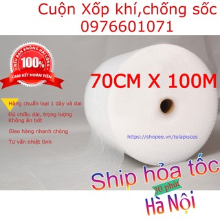 Cuộn Xốp Khí(70cm X 100m) - Màng Xốp Hơi - Xốp Nổ - Gói Hàng -Đóng Chống Sốc Bóng Khí Xốp chống sốc