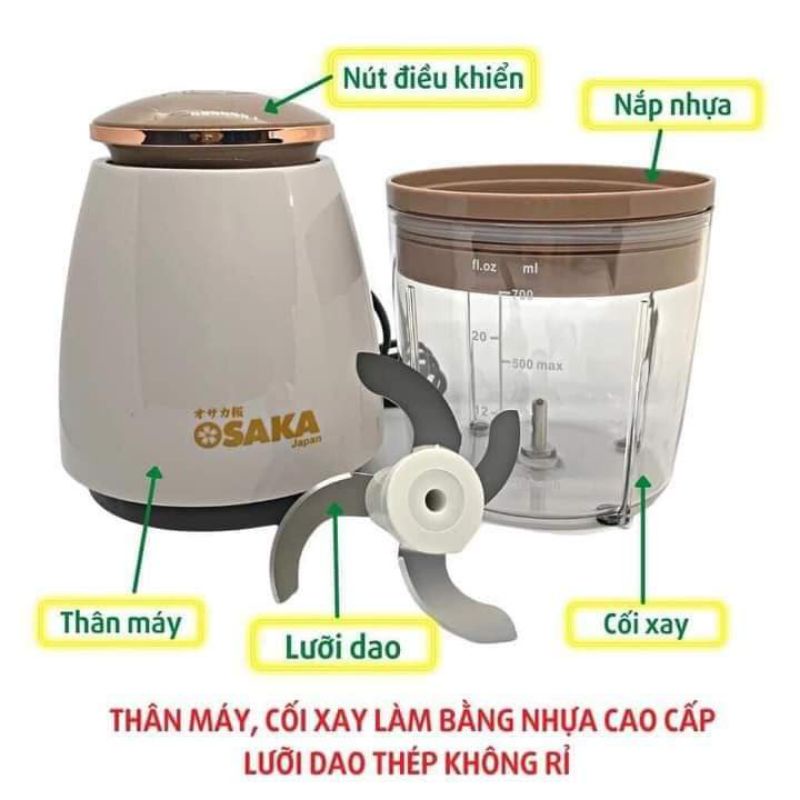 Máy xay đa năng Osaka Japan xay nhuyễn các loại thực phẩm như Thịt, tôm, cua, cá, xay rau củ quả , đá cứng