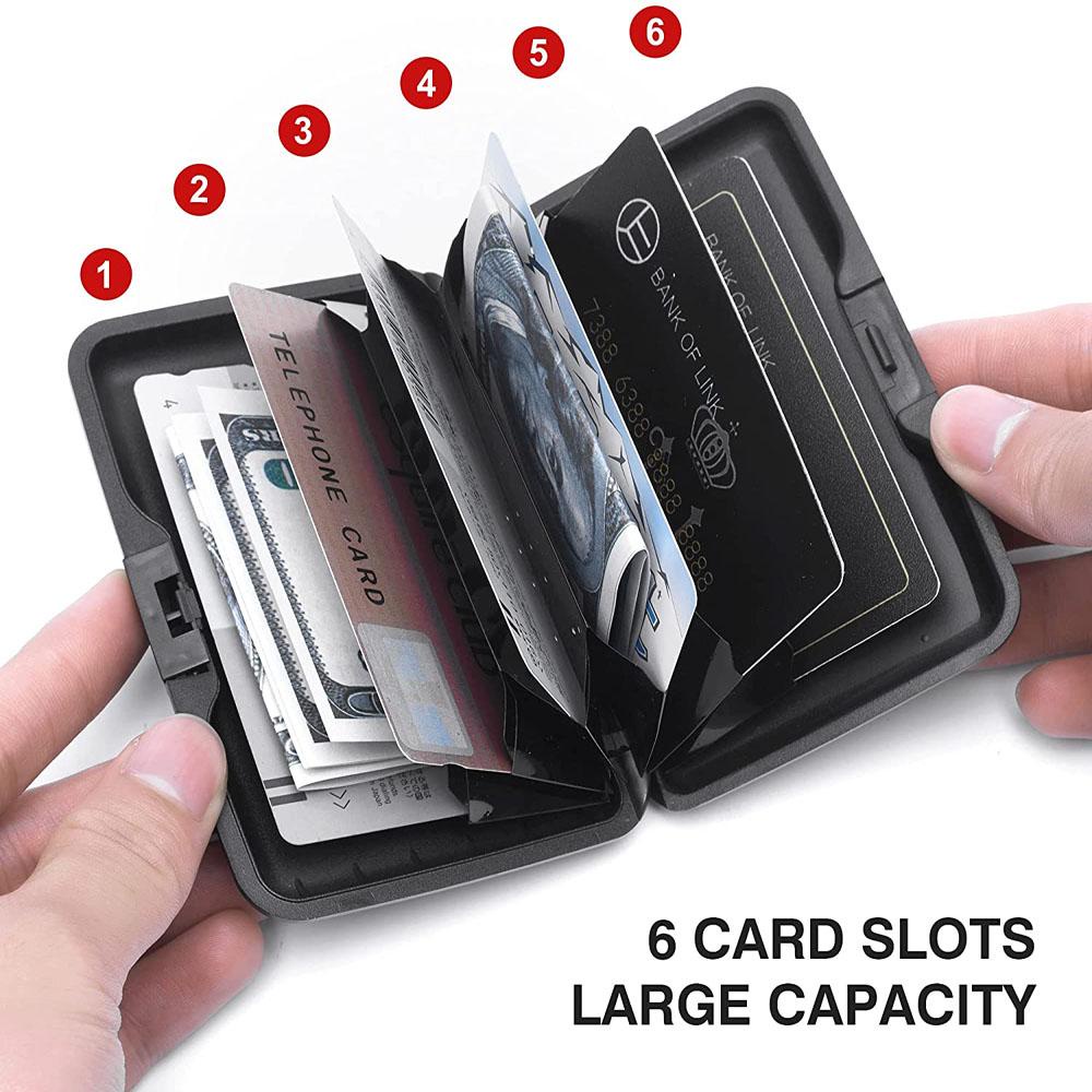 Ví Đựng Thẻ Tín Dụng Bằng Nhôm RFID Chống Trộm Cho Nam Và Nữ Ốp