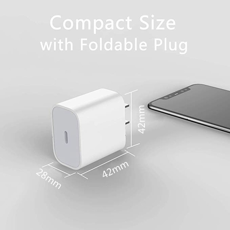 Củ sạc nhanh Qc3.0 20w Pd thiết kế cho IP12 Pro Max USB C C2L