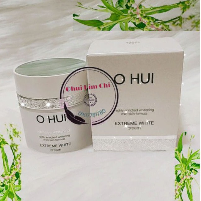 Kem dưỡng trắng da và chống lão hóa. OHUI Extreme White Cream Snow vitamin full 50ml