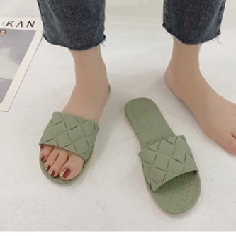 DÉP NỮ QUAI ĐAN CHÉO GIẢ DA SIÊU BỀN