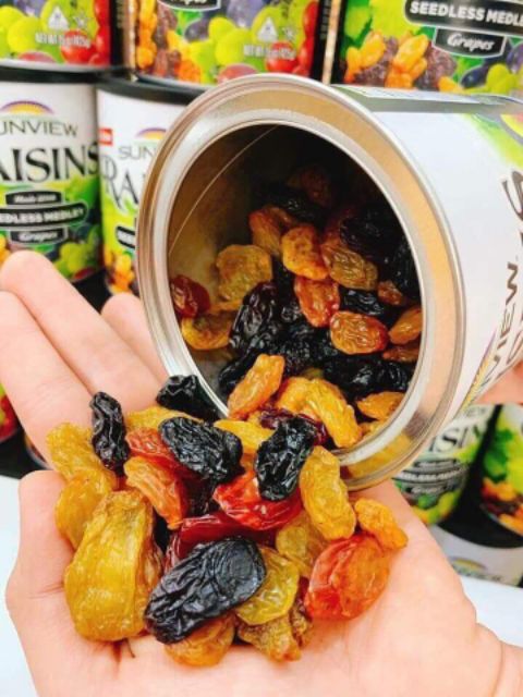 [Tổng kho] Nho khô Raisins Mỹ Jumbo size mix 4 loại nho của Sunview - Tiệm Gà Con - Nho khô xịn giá tốt nhất Tết 2021