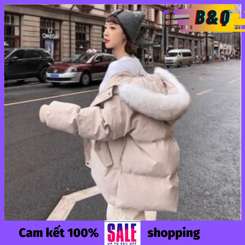 Áo phao trần bông mùa đông nữ theo phong cách hàn quốc, áo khoác phao béo cá tính hithot nữ, kèm ảnh thật