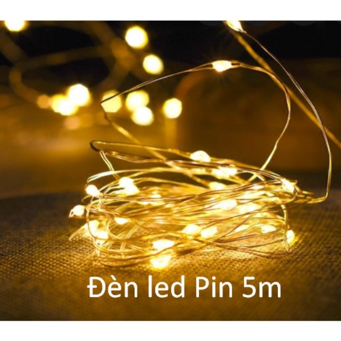 Dây Đèn Led dài 5m, 7m trang trí sinh nhật, Noel, tiệc cưới, sự kiện, Phụ kiện bong bóng trang trí sinh nhật