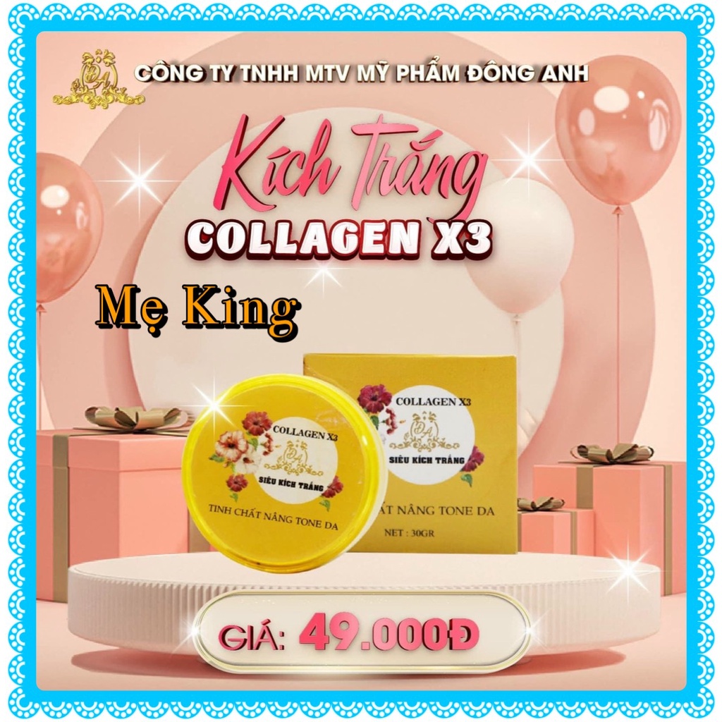 Kem kích trắng Collagen X3 Mỹ Phẩm Đông Anh