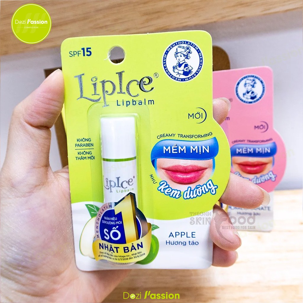 Son Dưỡng LipIce Không Màu Chuyển Kem Mịn SPF15 4.3g