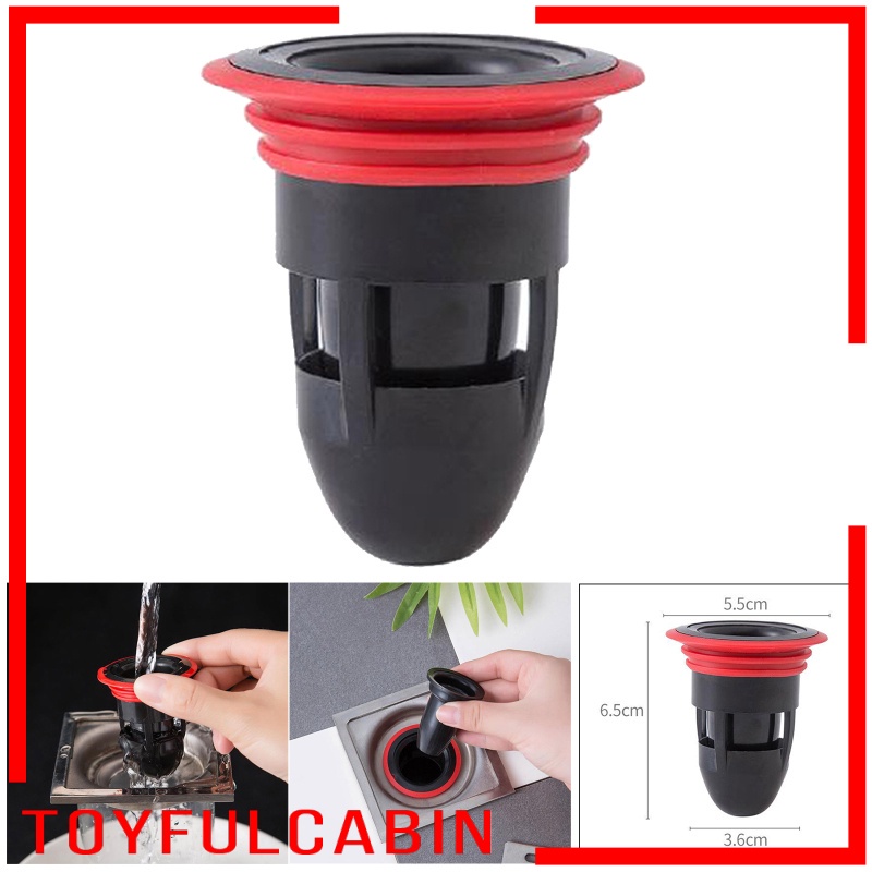 Nắp Cống Thoát Nước Sàn Nhà Tắm Chống Mùi Hôi Màu Đen