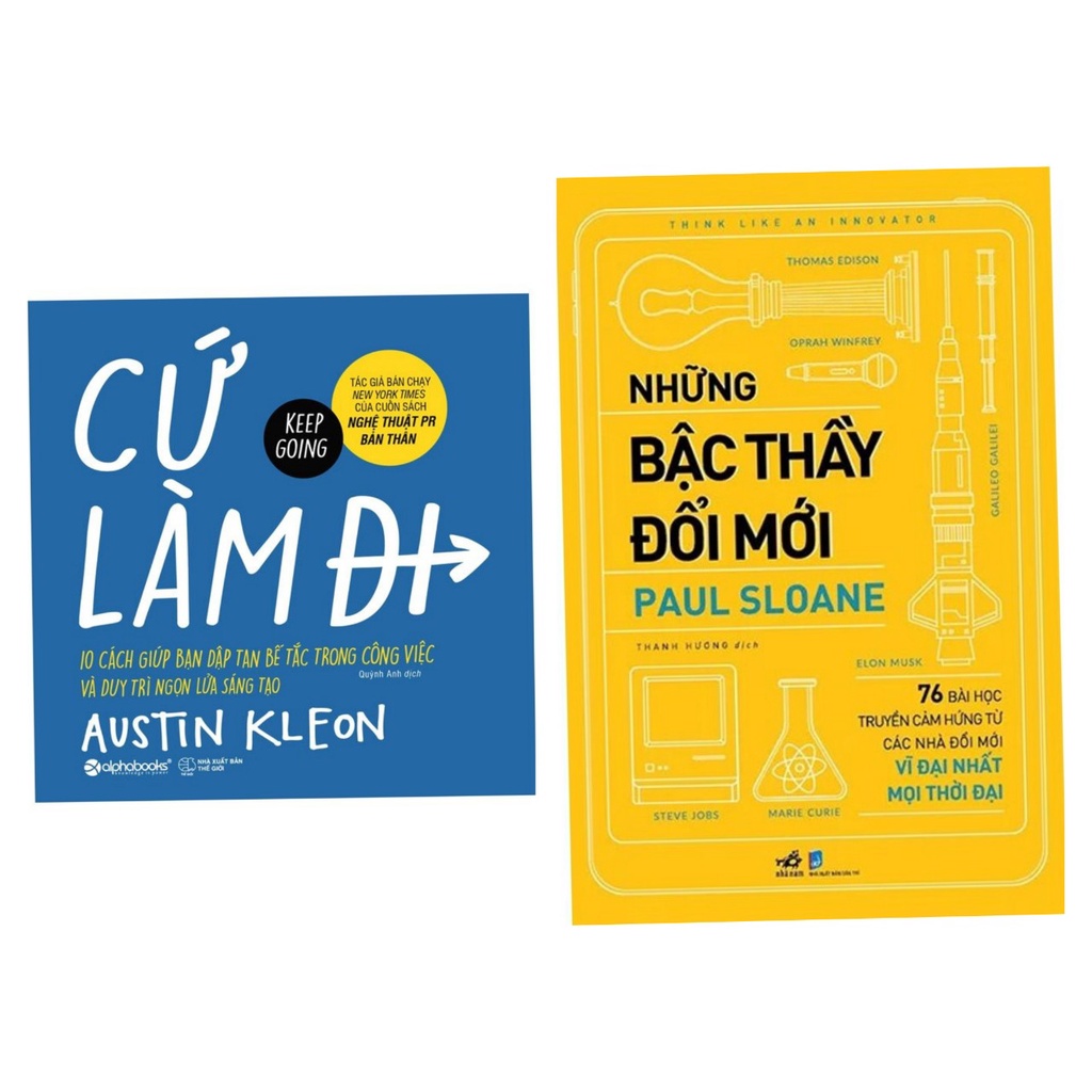 Sách Combo2c: Cứ Làm Đi! - Keep Going + Những bậc thầy đổi mới