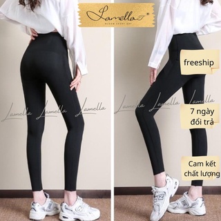 Quần legging nữ dài cạp cao bigsize cao cấp nâng mông LAMELLA QD02