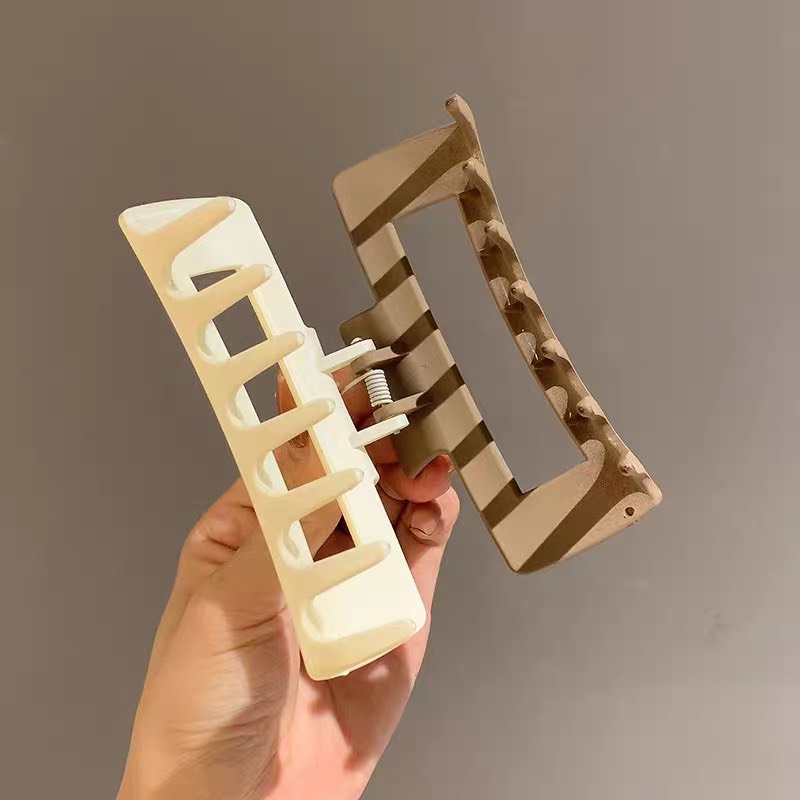 Kẹp Gắp Tóc Chữ Nhật 2 Màu Matte Thanh Lịch, Sang Trọng