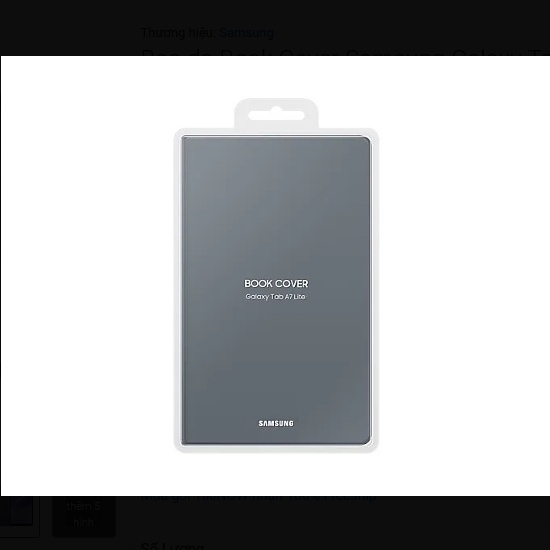 Bao da Book Cover Samsung Galaxy Tab A7 Lite  - Hàng Chính Hãng