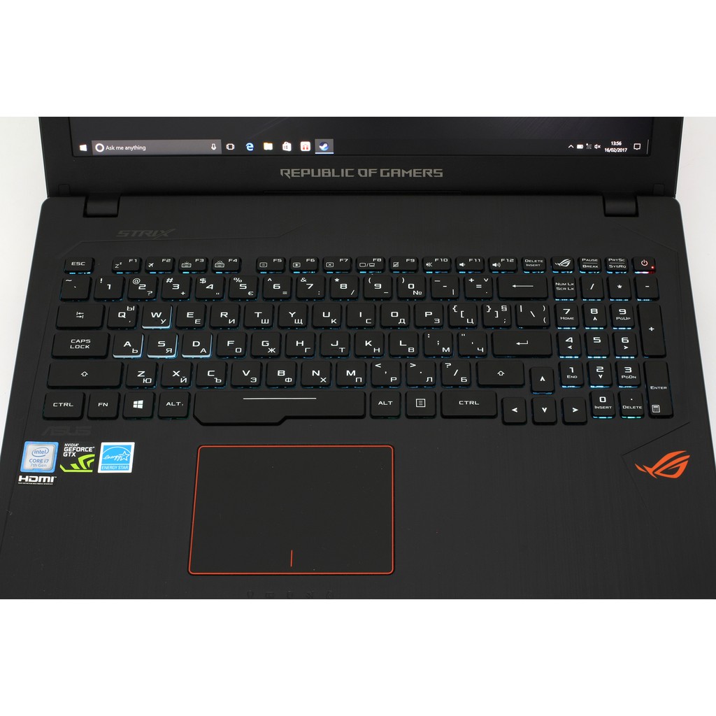 Máy tính chơi Game ASUS ROG GL553VE (Core I7-7700HQ, Ram 16GB, SSD 128GB + 1TB, VGA GTX 1050Ti 4GB, FullHD)