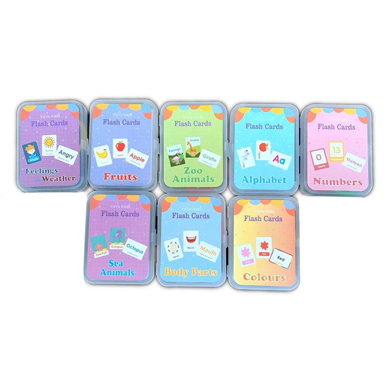 Thẻ FlashCards giới giáo dục sớm cho bé học tiếng Anh.Thẻ FlashCards đa dạng chủ đề hình dạng.động vật.màu.sắc trái cây