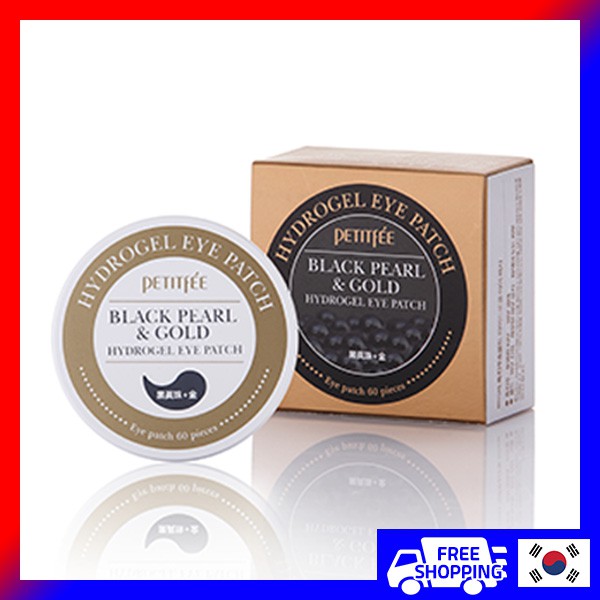 Mặt nạ mắt Petitfee Black Pearl & Gold Hydrogel Eye Patch 60 miếng