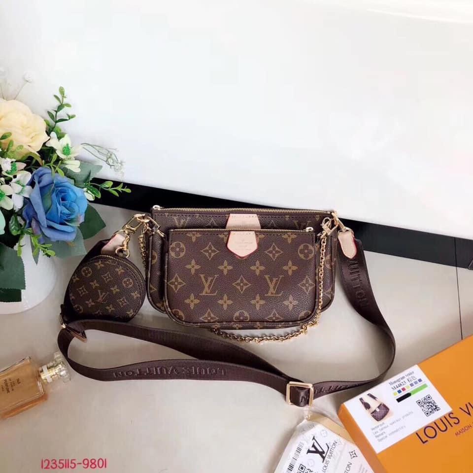 Sét túi xách lv 3 chi tiết hàng fullbox nam châm