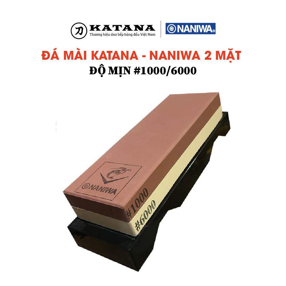 Đá mài dao NANIWA thương hiệu KATANA độ mịn #1000/#6000