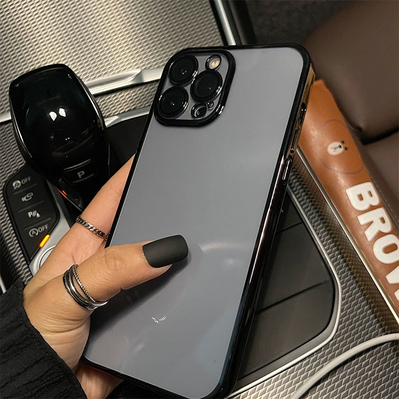 Ốp Điện Thoại Mềm Mạ 6D Chống Bụi Sang Trọng Cho iPhone 12 13 Pro MAX Xr XS MAX Sự Bảo Vệ