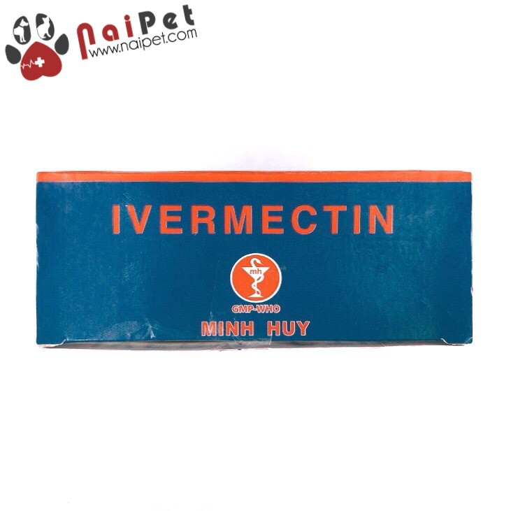 Nhỏ Gáy Trị Nội Ngoại Ký Sinh Trùng Giun Ve Rận Ivermectin MH Chai 10ml