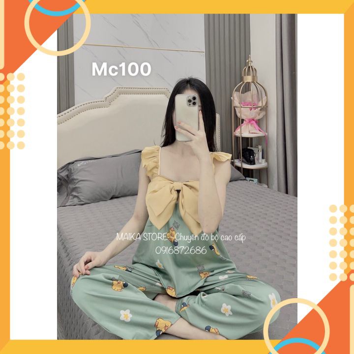 [MẪU MỚI] Bộ hai dây lụa 🏵️SIÊU HOT🏵️ chất Lụa LATIN CAO CẤP mềm mịn. nhẹ tênh, đường may đẹp, mác SAM chuẩn