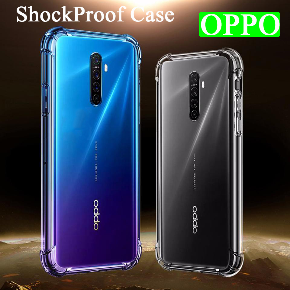 Ốp Điện Thoại Túi Khí Chống Sốc Màu Trong Suốt OPPO Reno 5F 5 5Pro Reno 4 4Pro Reno 3 3Pro Reno 2 2F Reno 10X Zoom Reno