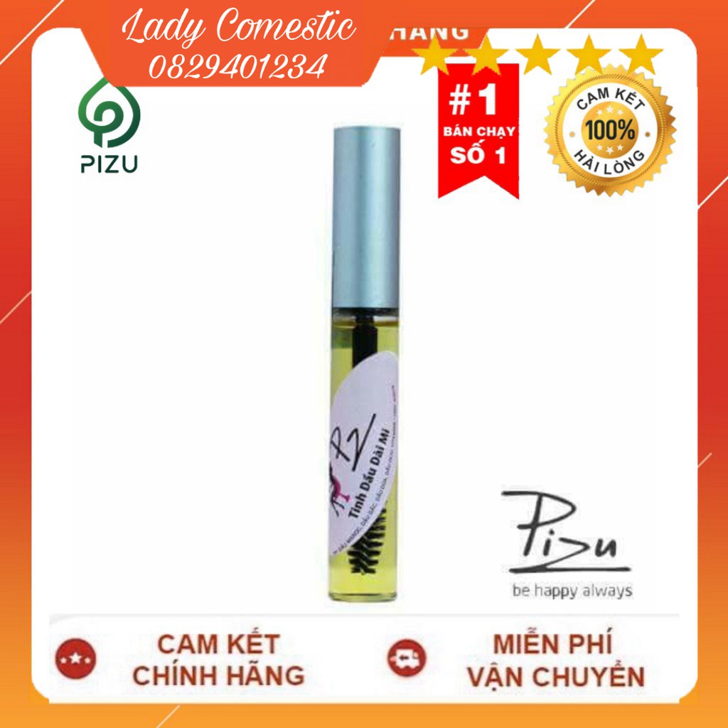 [HÀNG CHÍNH HÃNG]  Tinh Dầu Kích Dài Mi PIZU 10ml Giúp Mi Dày Dài X2