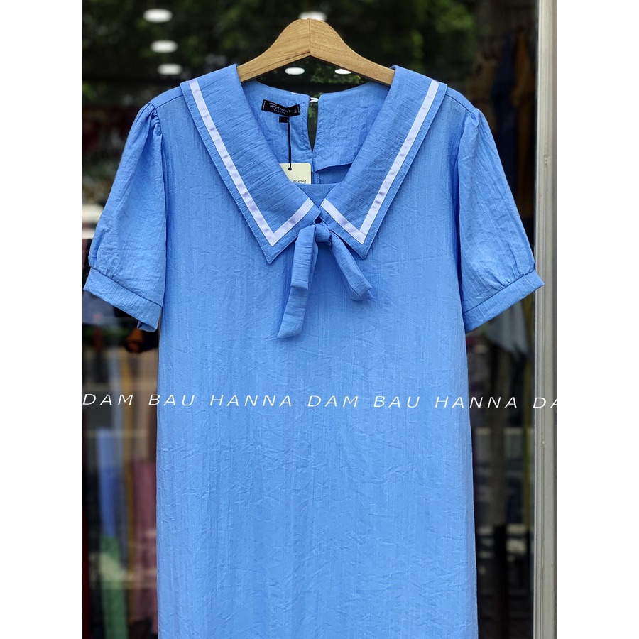 [HANNA SIZE 40-80KG] Đầm bầu công sở thiết kế cao cấp tùng đuôi cá dễ thương vải mềm mát ít nhăn có 2 túi bên sườn